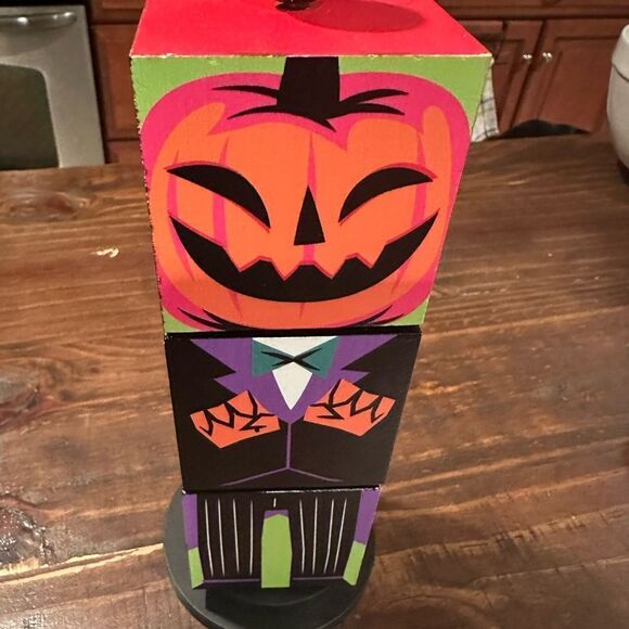 Hyde & EEK! Other - Hyde & Eek Halloween Wooden Blocks Decoration
